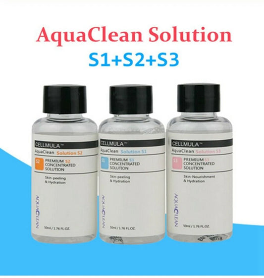 "Revitalize and Rejuvenate Your Skin with Aqua Clean Peeling Solution - Hydro Serum for Hydrogen Hydro Dermabrasion Skin Care Machine (50Ml = 800Ml)"