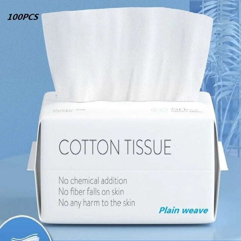 "Ultra-Soft Disposable Cleansing Towel: Gentle Facial Makeup Remover and Skin Care Cotton Pad"