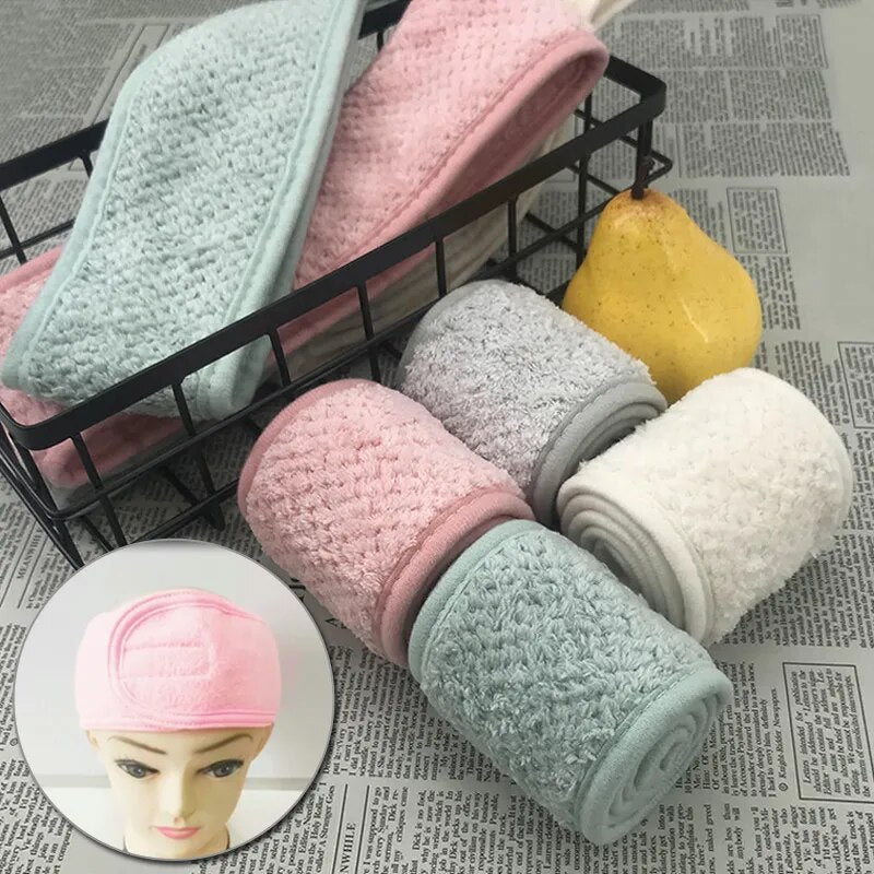 "Ultimate Comfort Headband for Women: Adjustable, Plush, and Stylish Hair Band for Face Care, Yoga, Spa, and Cosmetics"