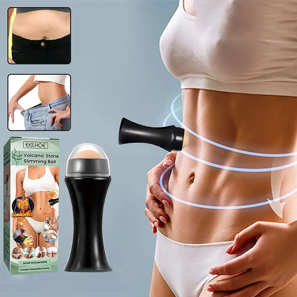 Volcanic Stone Slimming Ball Lifting Firming Abdomen Muscle Fat Burning Big Belly Waist Weight Lose Massage Body Shaping Roller