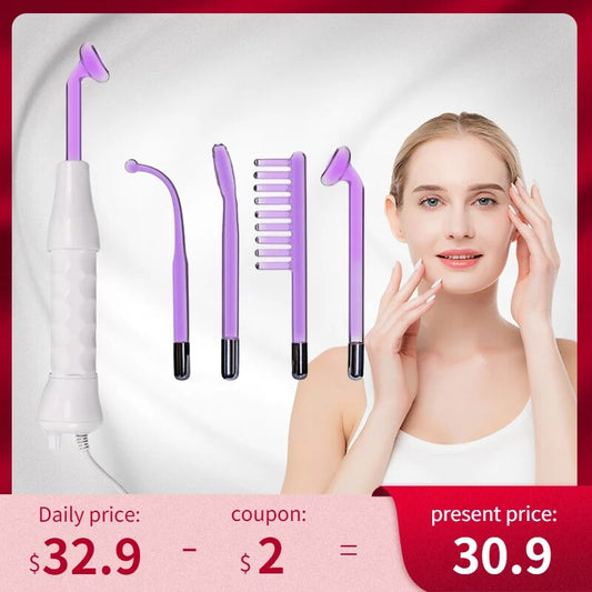 "Revitalize Your Skin with the Abay Apparatus High Frequency Facial Machine - the Ultimate Electrotherapy Wand for Hair, Face, and Acne Treatment!"