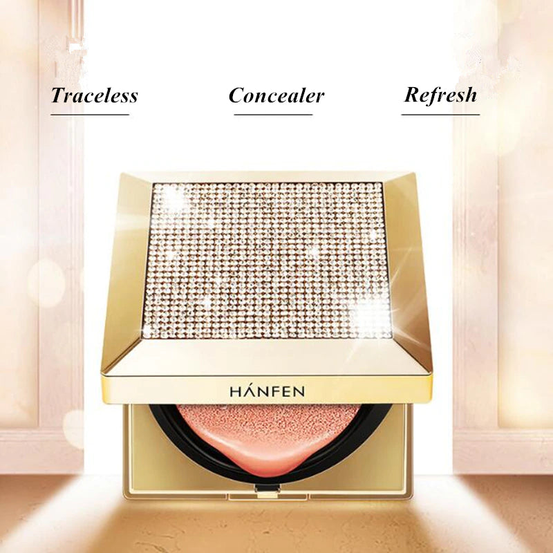 "Ultimate Diamond Air Cushion BB&CC Cream: Illuminate Your Skin with Brightening Makeup and Nourishing Care for a Flawless Complexion"