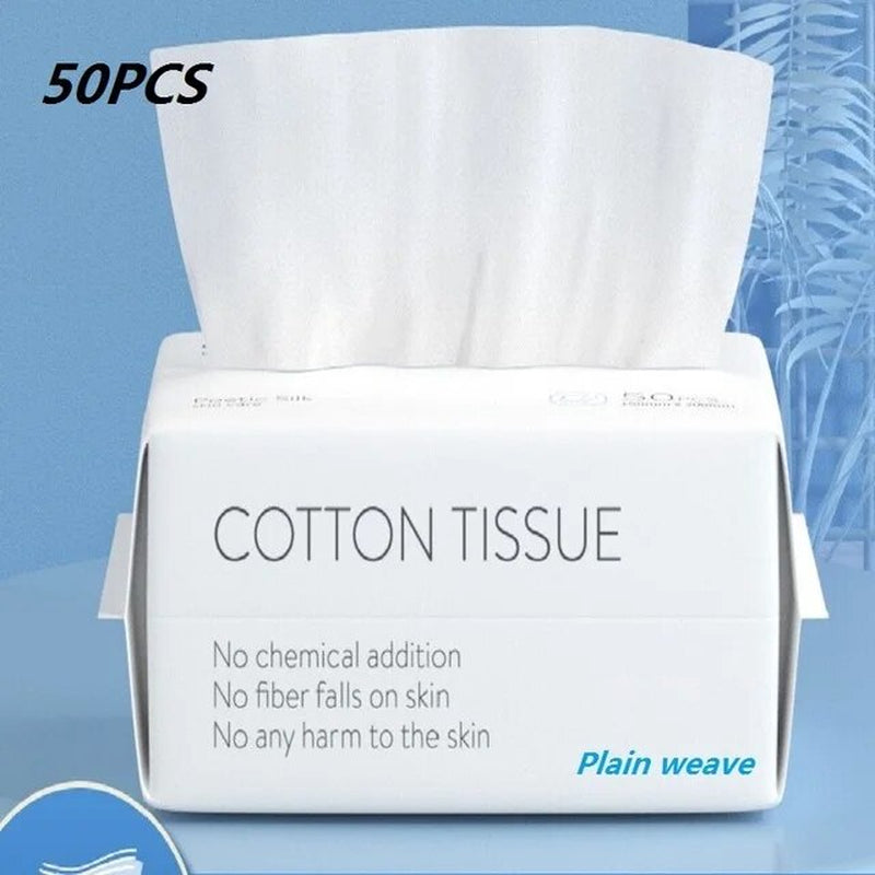 "Ultra-Soft Disposable Cleansing Towel: Gentle Facial Makeup Remover and Skin Care Cotton Pad"